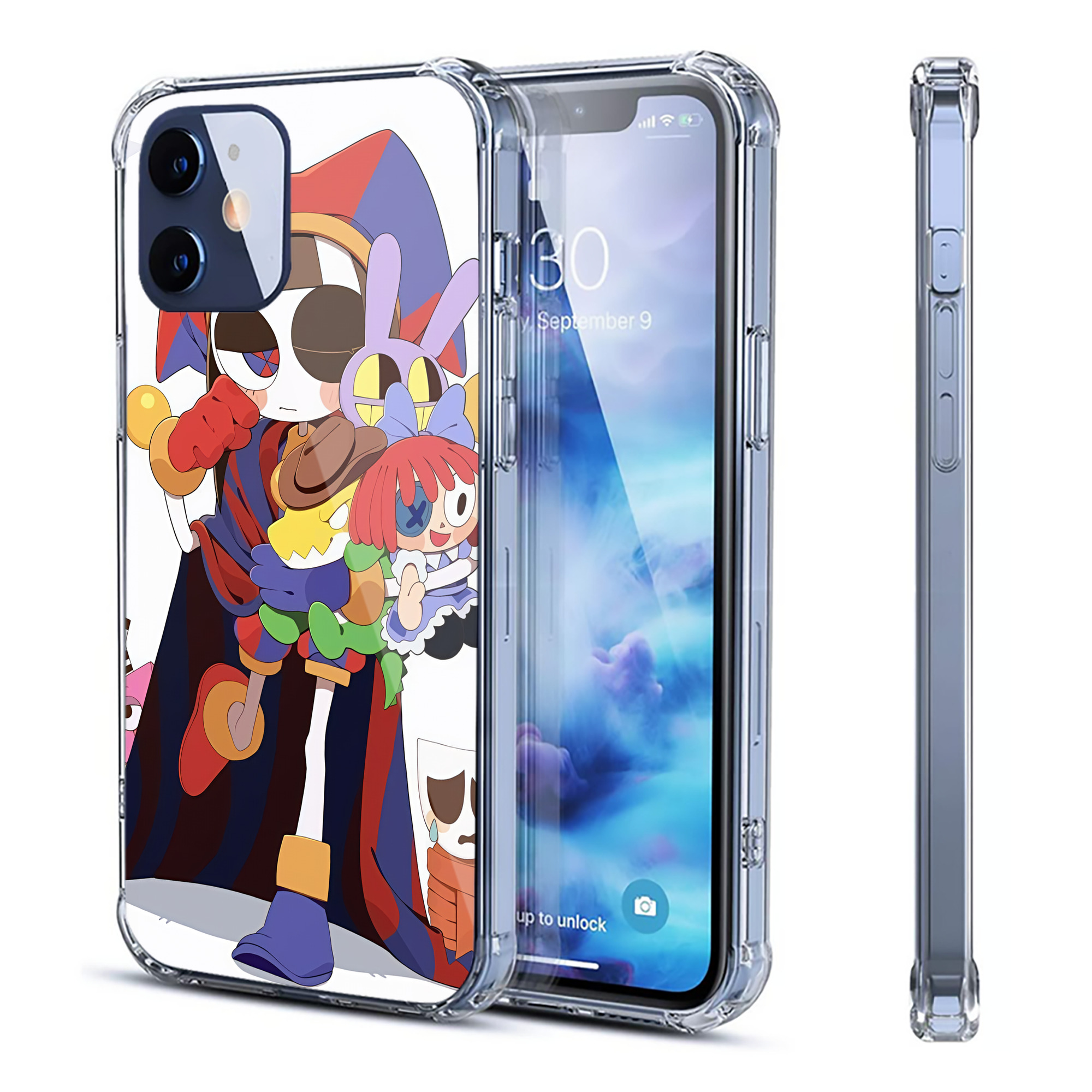 （画像用） アンパンマン Anpanman 【iPhone 12シリーズ対応】透明スマホケース（クリアソフトケース）